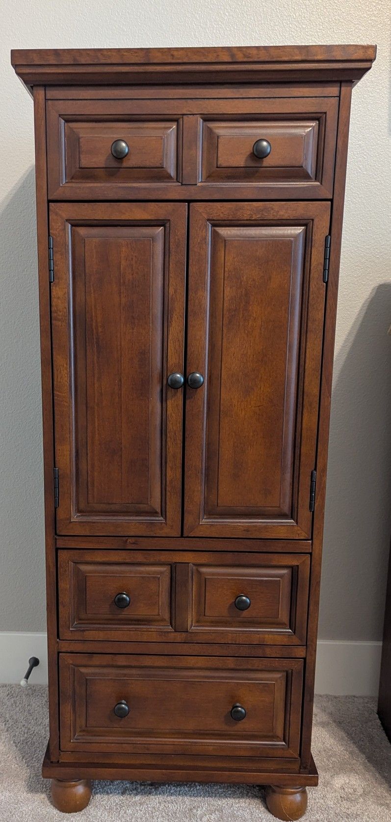 Wood Jewelry Cabinet Armoire