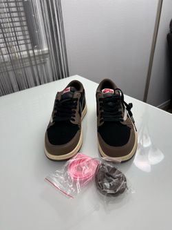 Nike Air Jordan 1 Low OG Style Sneaker – Brown/Black/Sail – Size 10
