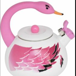 Pink Flamingo Whistling Tea Kettle 