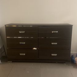 Wood And Stainless Steel Dresser