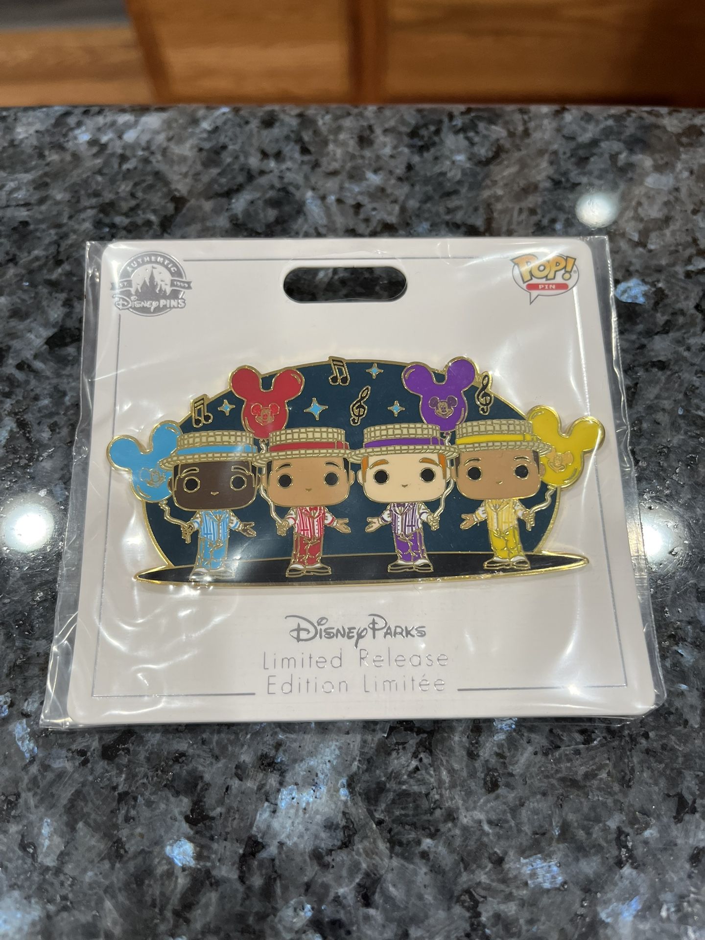 Disney Parks The Dapper Dans Funko Pop Pin Main Street USA Limited Release. Brand new on original card. Smoke free home
