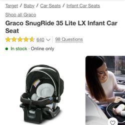 Graco SnugRide 35 Lite LX Infant Car Seat