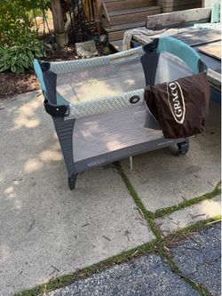 Graco Pack and Play, Infant play Pen Crib, with Case, collapsible, $30