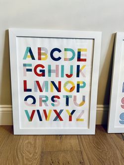 Alphabet Poster, Modern, Colorful 
