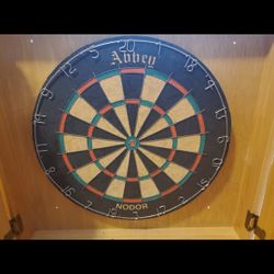 Dart Board With Cabinet