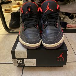 Size 10 - Air Jordan 3 Retro Crimson