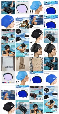 Swim Cap Brand New $5 Each Blue Black 