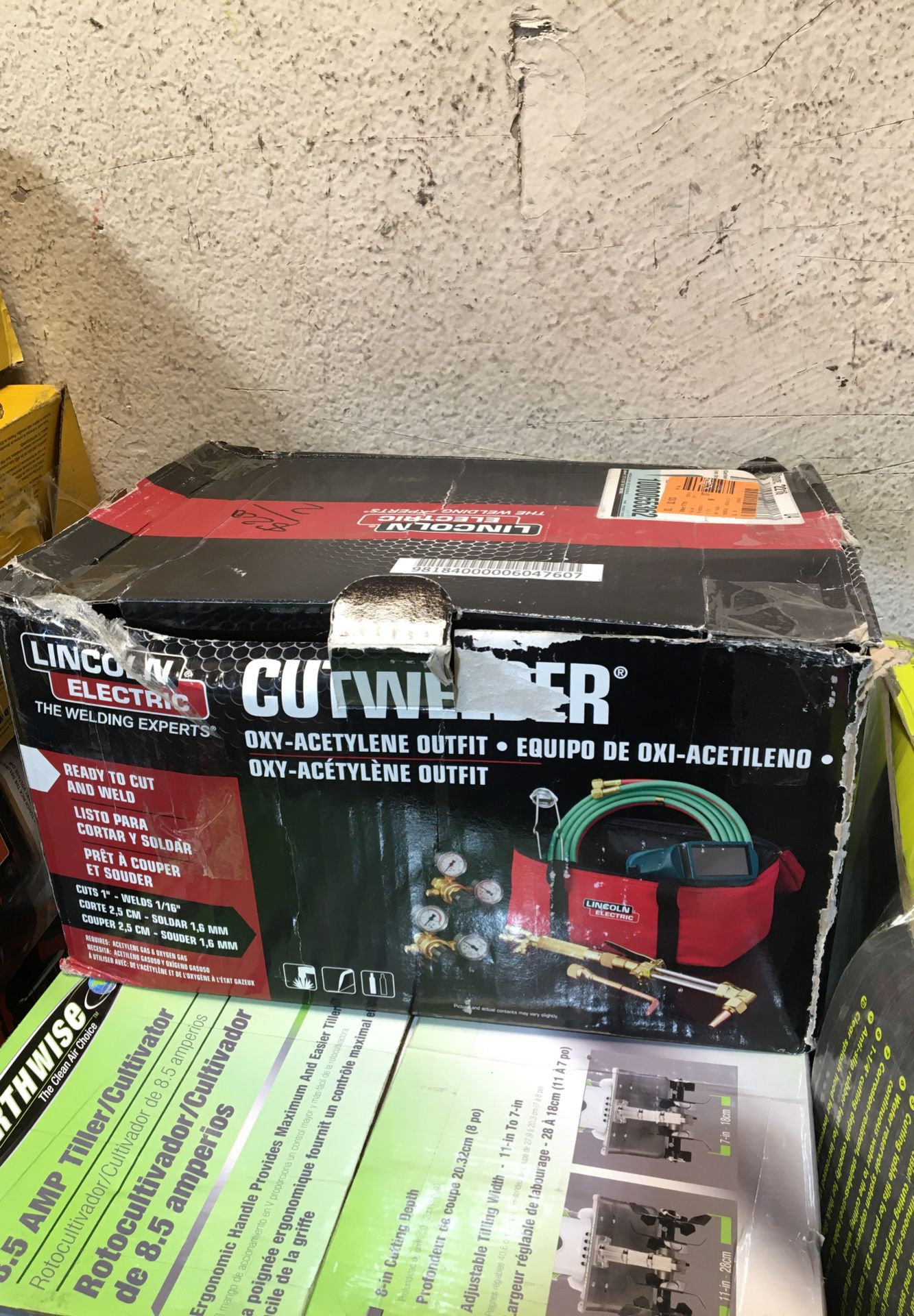 Lincoln Electric Cut Welder Kit with Torch, Oxygen and Acetylene Regulators, 3/16 in. x 12 ft