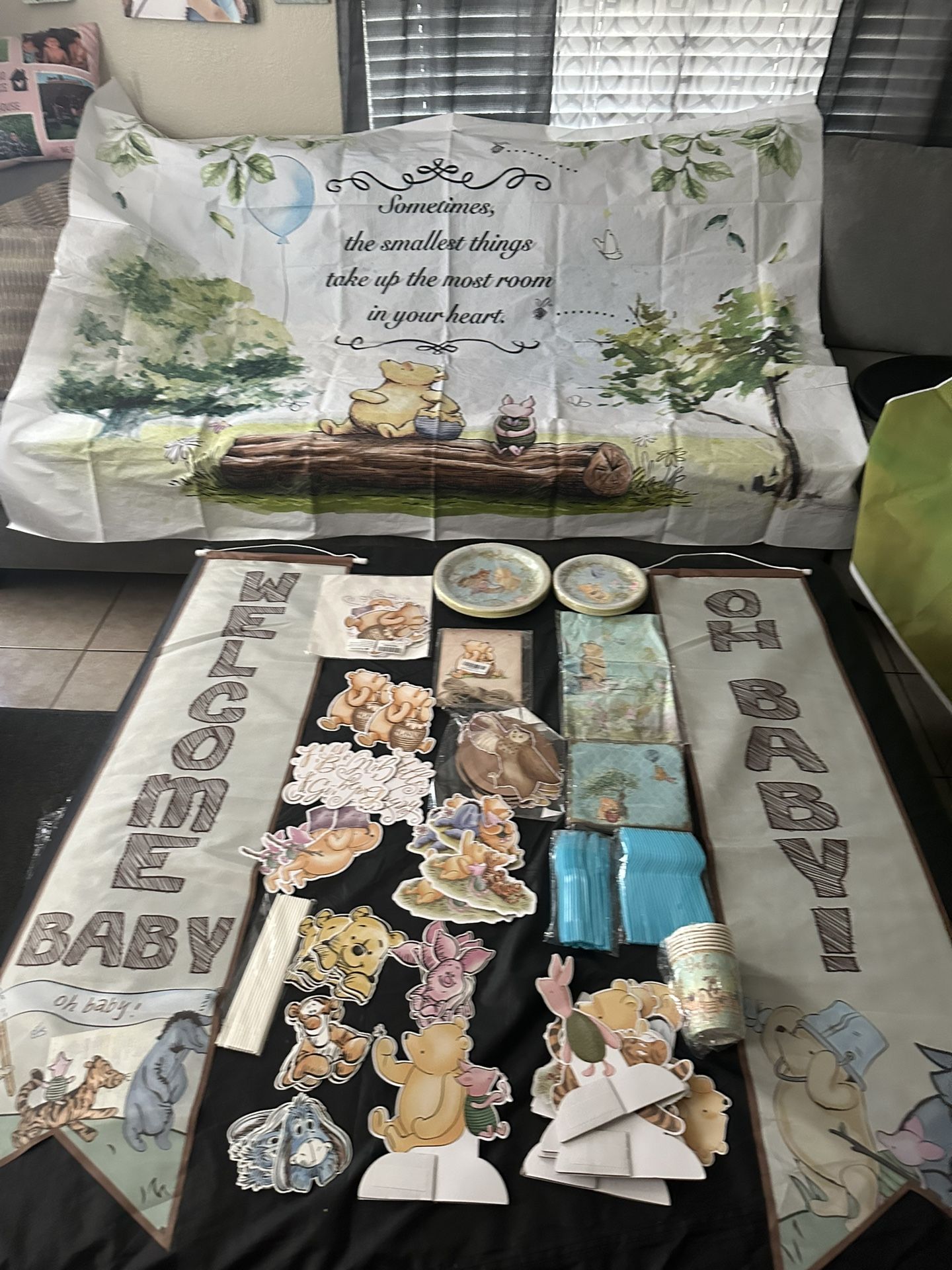 Winnie the Pooh, baby shower decorations