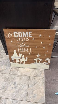 Christmas Wood Sign. 