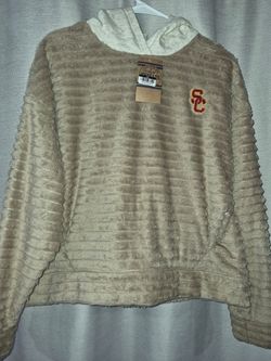 USC Trojans Fluffy Womens Hoodie Sweatshirt