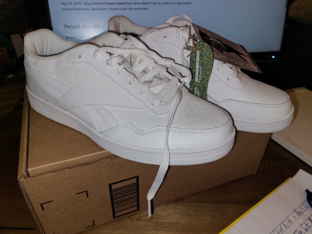 Reebok Comfort Footbed Ortholite Classic Sneakers Great for your Own Design NEW