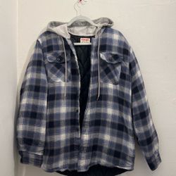 Blue/Grey Hoodie Jacket