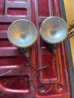 Vintage A Pair Of  Halogen Fog Lights