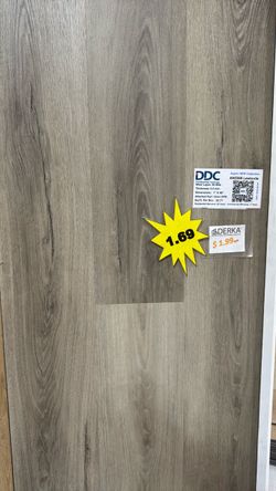Luxury Vinyl Plank Click & Lock, 100% waterproof, $1.69 SqFt, 23.77 SqFt per box