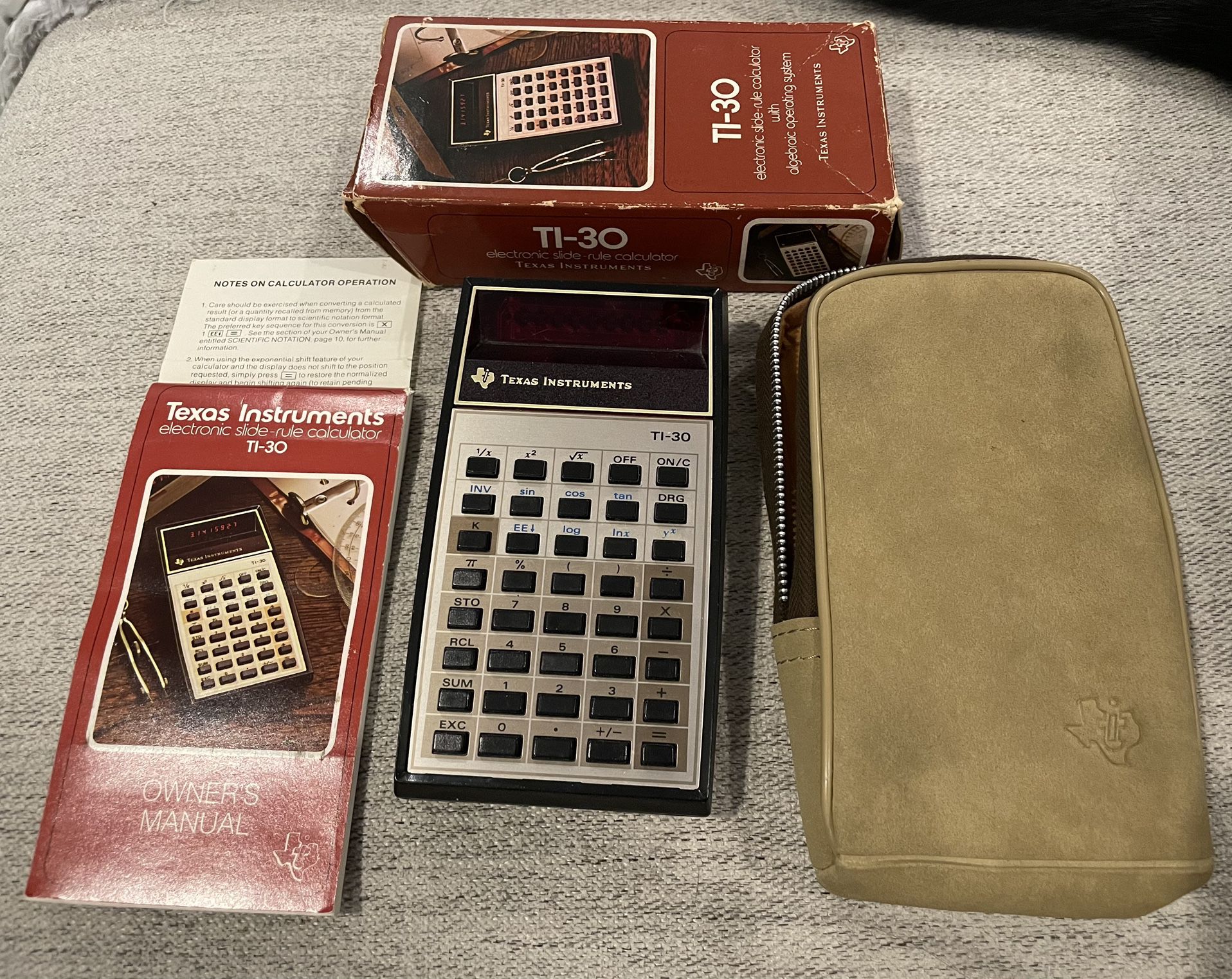TI-30 Electronic Calculator - Vintage 1976