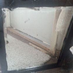 Mirror With Black Trim Good Condition 18"Tall And 26" Across $15.00