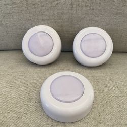 3 Pack Puck Lights - Battery Operated 
