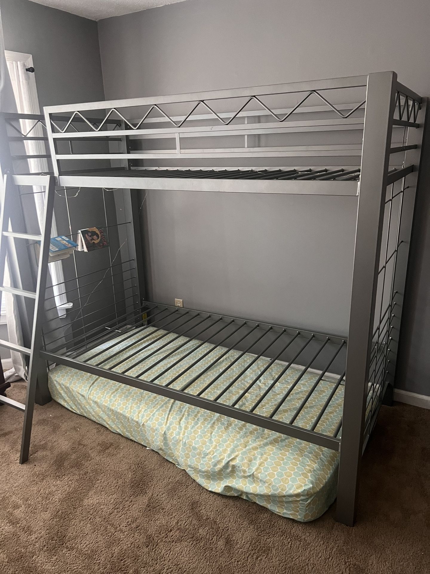 Metal Twin Size Bunk Bed