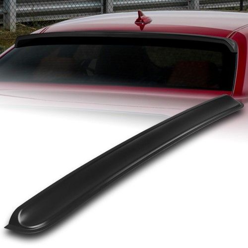 For 2008 - 2023 Dodge Challenger Unpainted Matt Black Rear Roof Visor Spoiler -(2-RSP-9320-BK