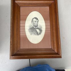  Abraham Lincoln framed art Date unknown