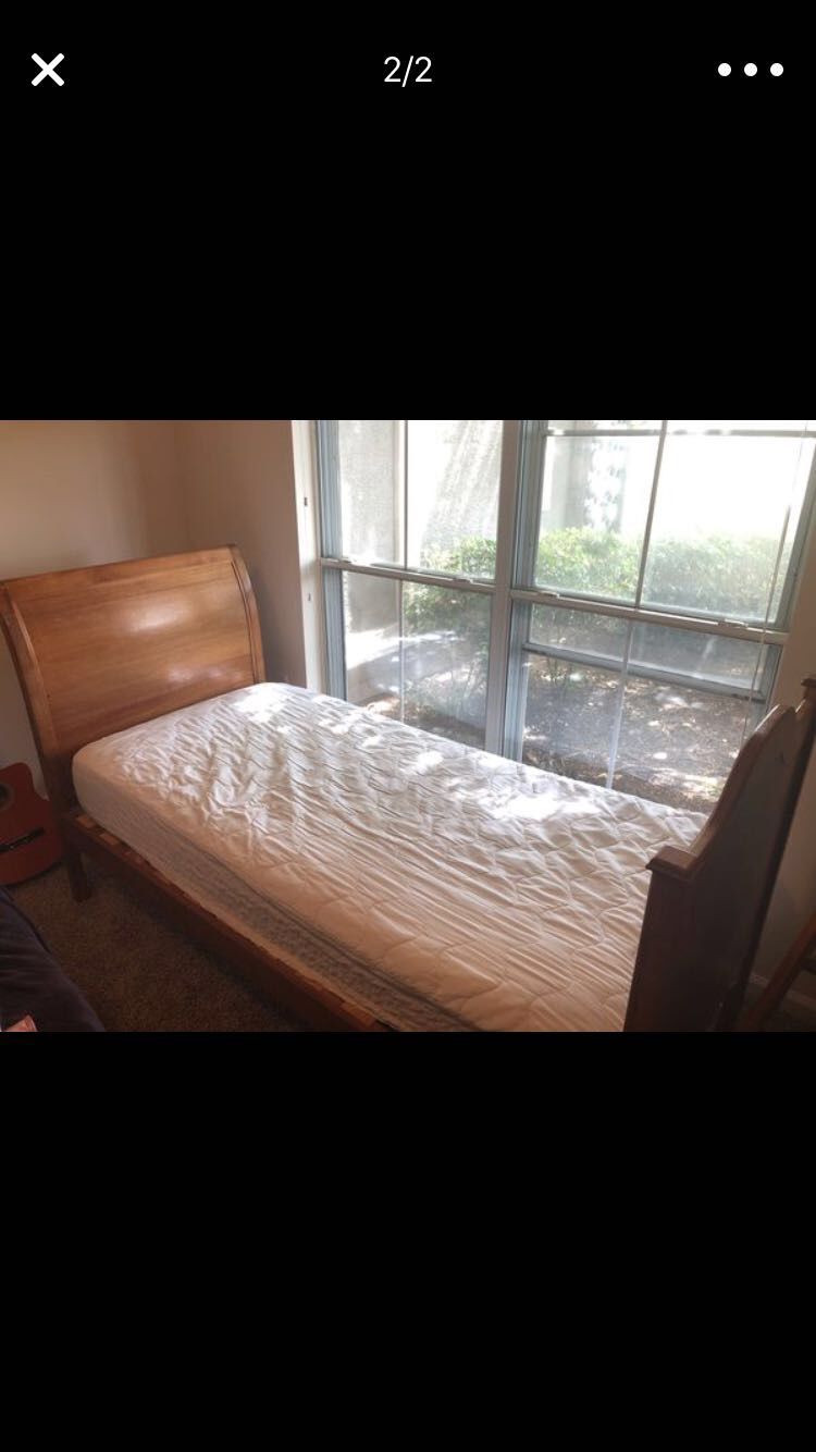 Twin bed mattress included