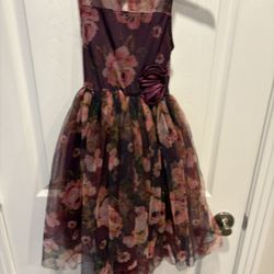Girls Size 5 Flower Dress - Simi Valley