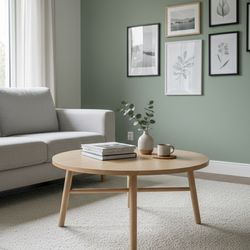 Studio McGee Threshold Round Wood Coffee Table