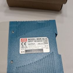Mean Well Model MDR-10-12 Single Industrial Power Supply Lot Of 6 All For $60 Brand New 