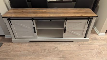 Tv Stand, Farm Style sliding doors