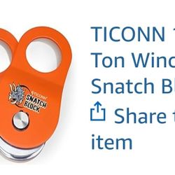 Ticonn 10 ton Winch Snatch Block
