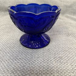 Vintage Cobalt Blue Child’s Mini Punch Bowl