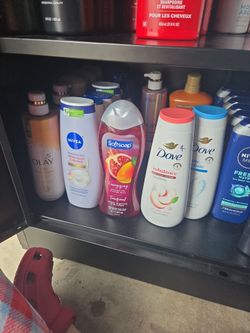 Olay, nivea, soft soap, dove body wash