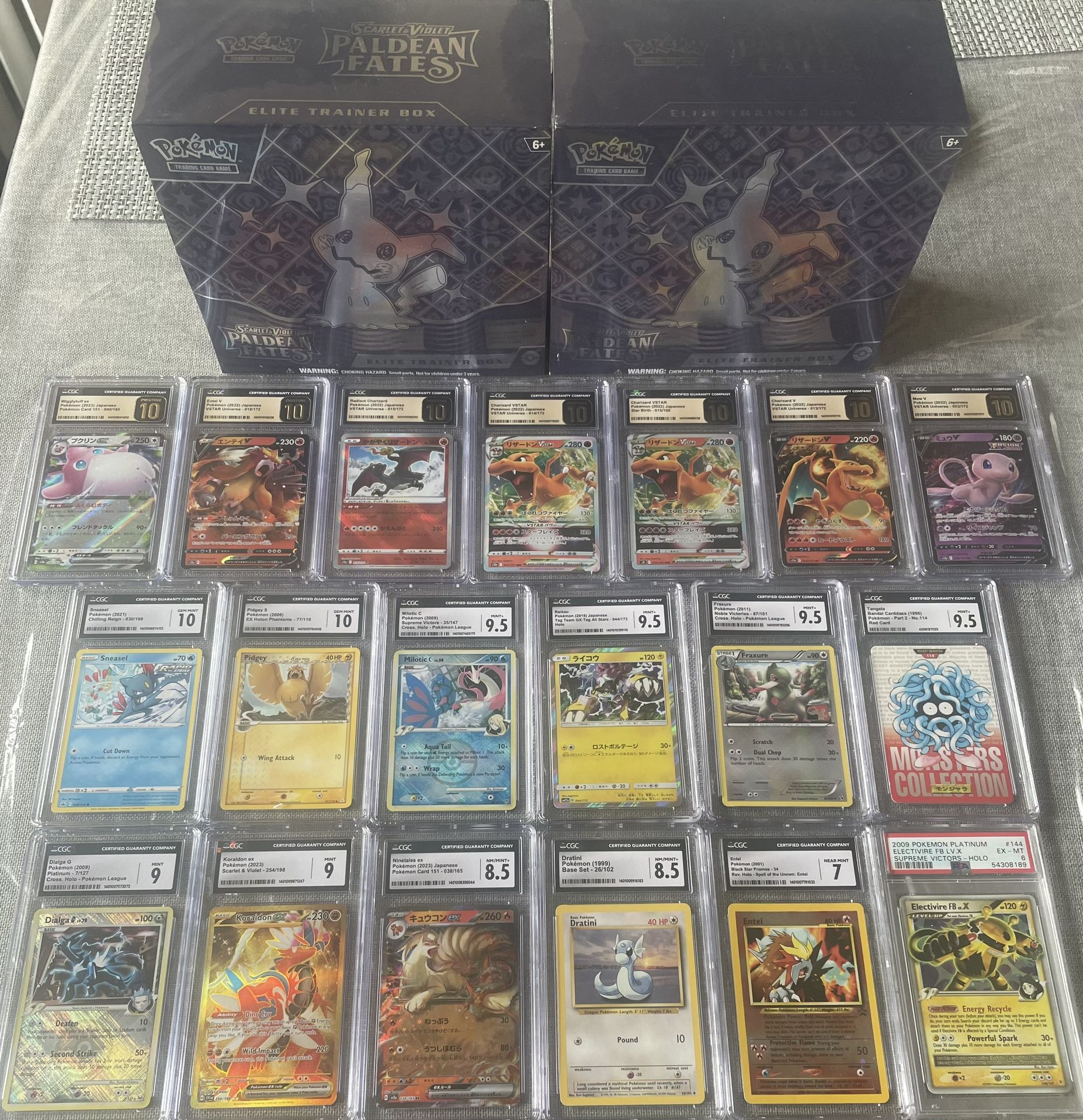 Pokemon Graded Cards Lot And ETBs For Trade