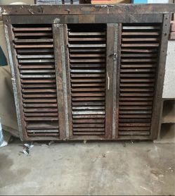 Antique Letterpress Printer’s Cabinet / Galley Rack
