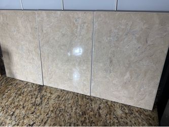 Ceramic tile ( light brown and some gray