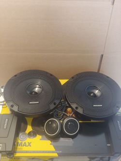KICKER 1 PAIR 6.5" 300 WATTS COMPONENT SET WITH CROSSOVER CAR SPEAKER