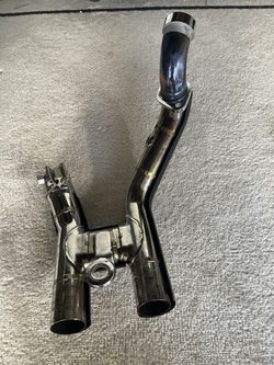  Exhaust Headpipe, Rear Motorcycle 