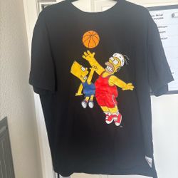 Bart & Homer Simpsons Basketball Tee Size XXL
