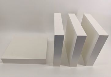 IKEA white floating shelves