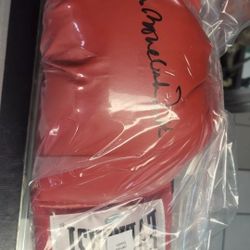 JAMES 'Bonecrusher' SMITH Signed Everlast Red Boxing Glove - SCHWARTZ