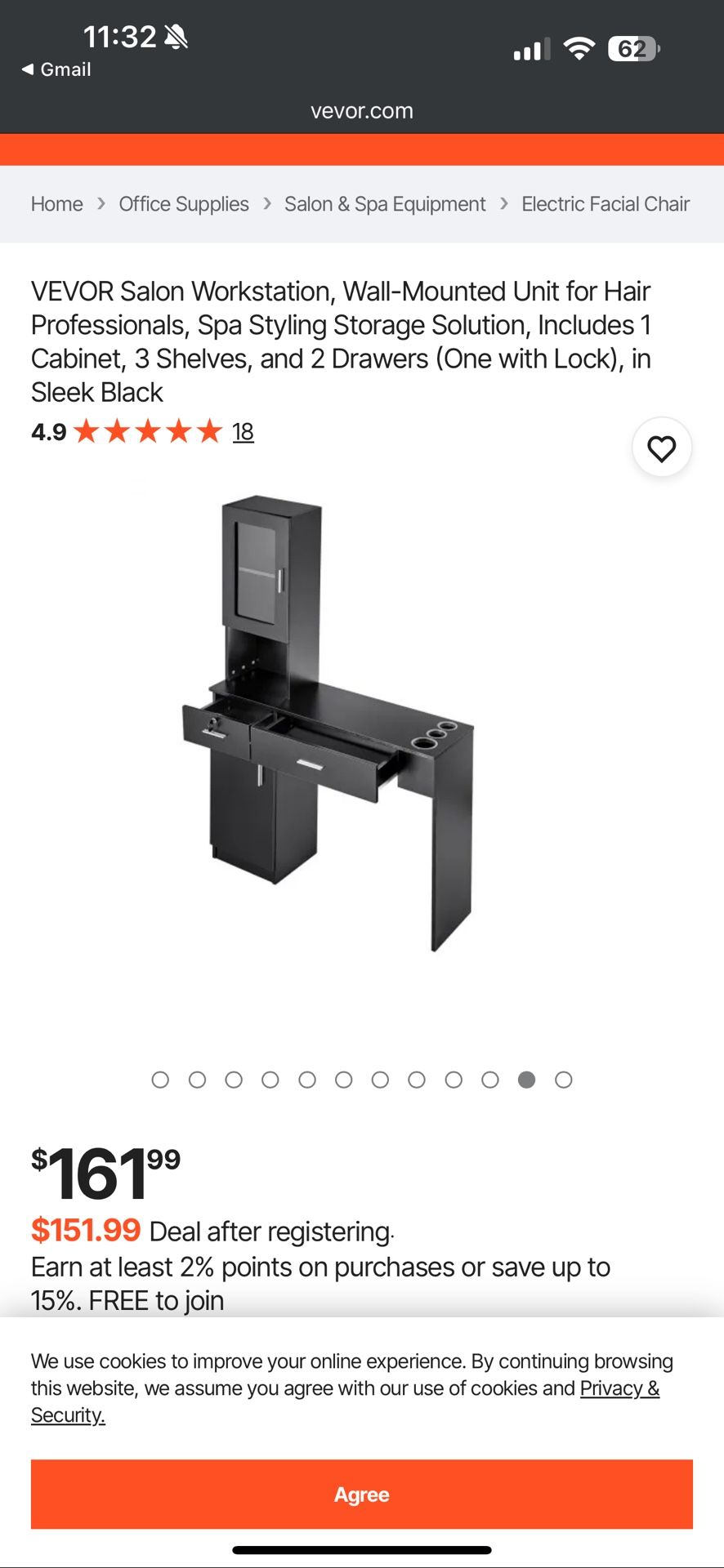 Vevor Barber station