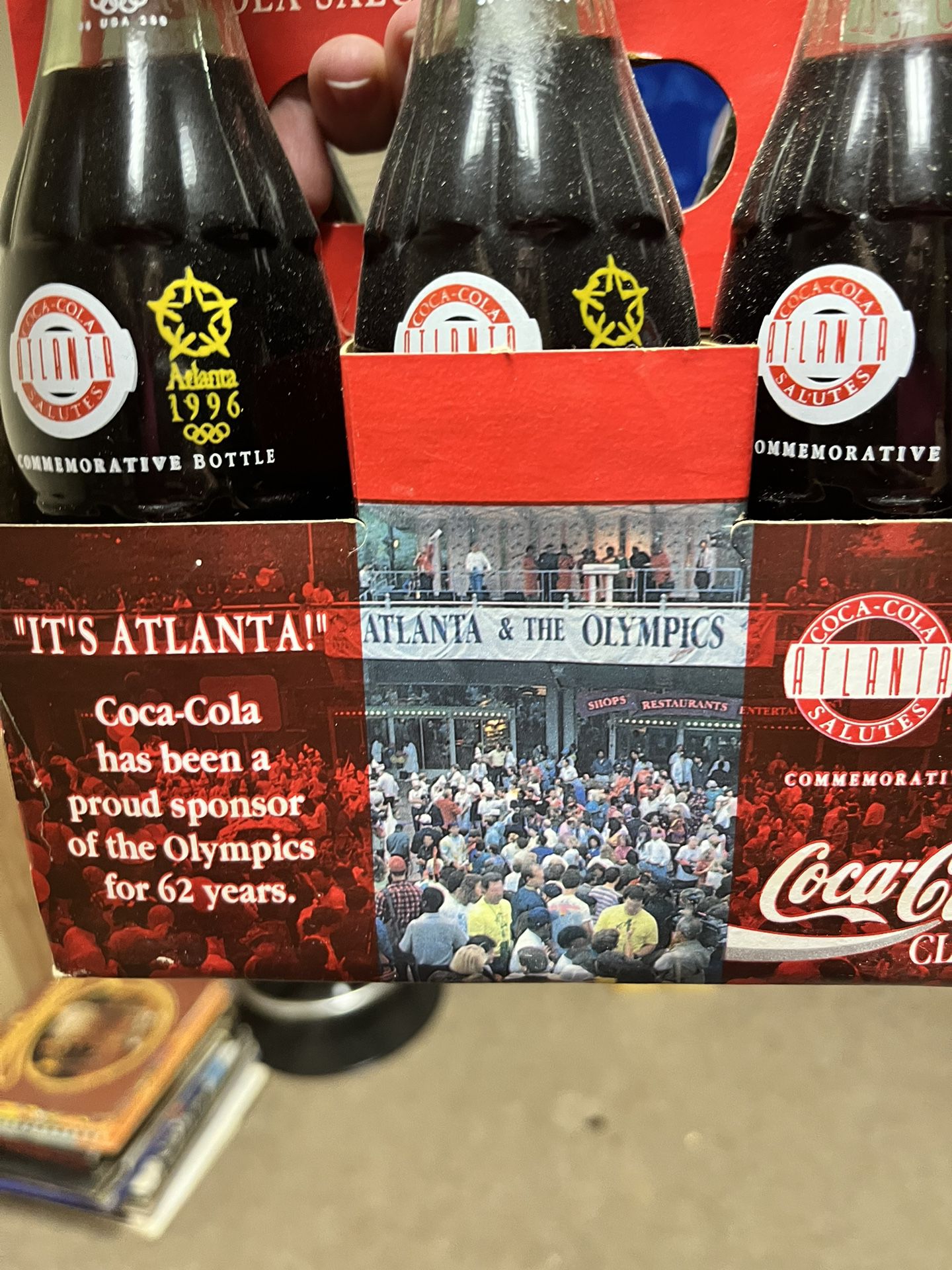 1996 Atlanta Olympic Coke Bottle Set