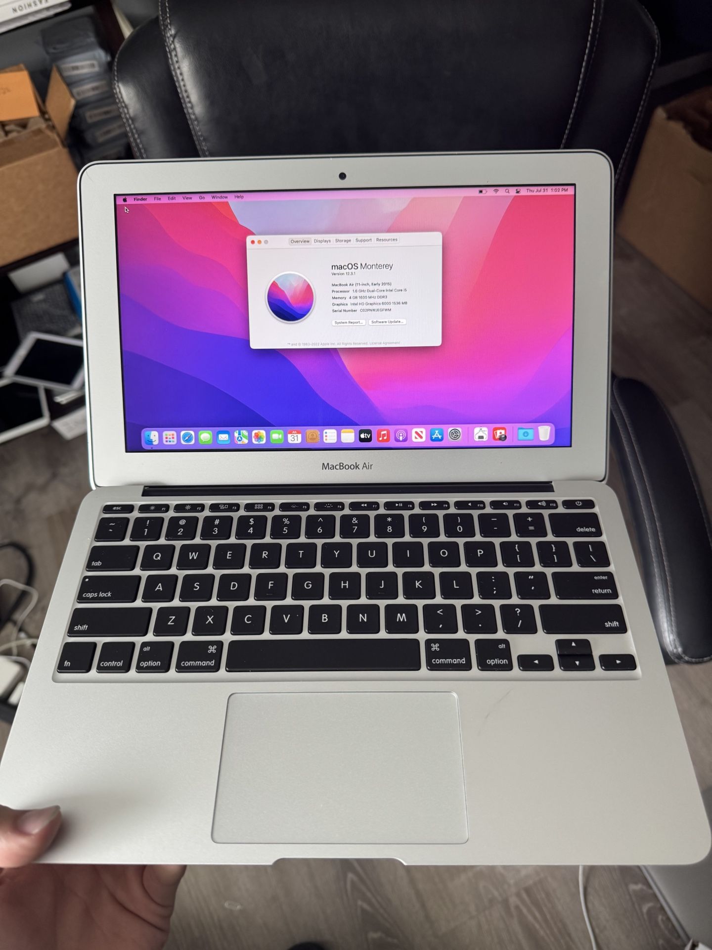 Apple MacBook Air 2022 Software