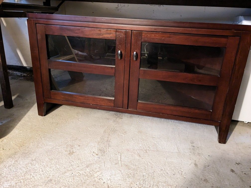 Corner Entertainment Center (Dark Brown)