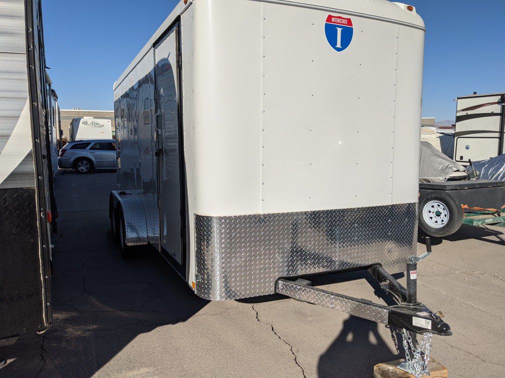 Interstate box trailer.