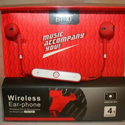 Bluetooth wireless headphones/earphones rechargeable