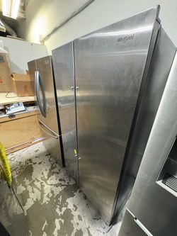 Whirlpool side-by-side refrigerator stainless steel