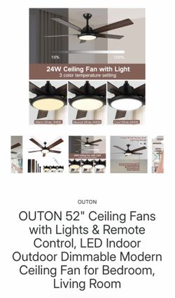 BRAND NEW - 52in LED Ceiling Fan
