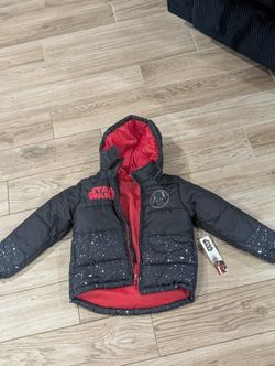Brand New Kid Disney Star Wars Winter Jacket Size 6T